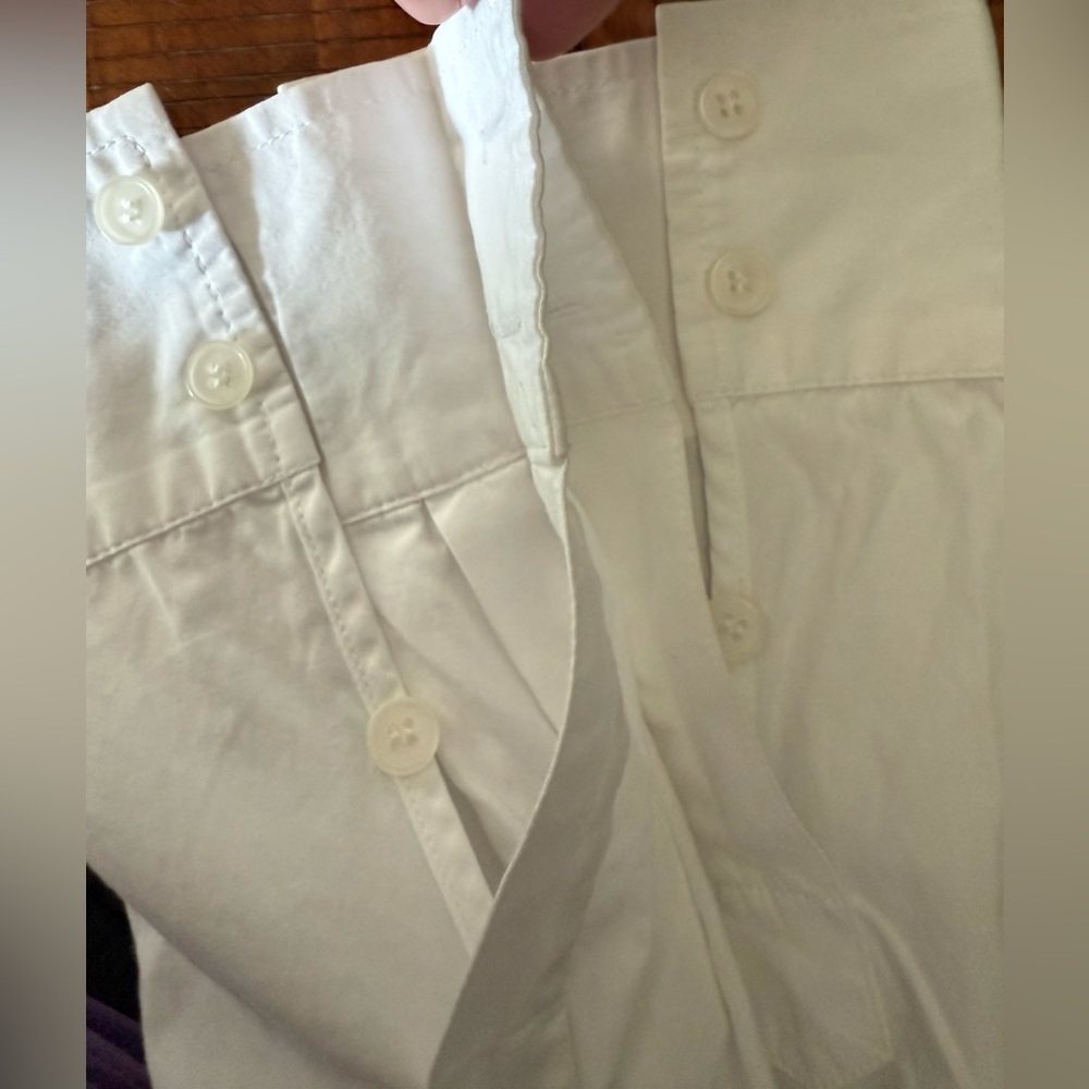 Lafayette 148 White Long Sleeve Tunic Top with Pockets-Size 8 - Picture 5 of 12